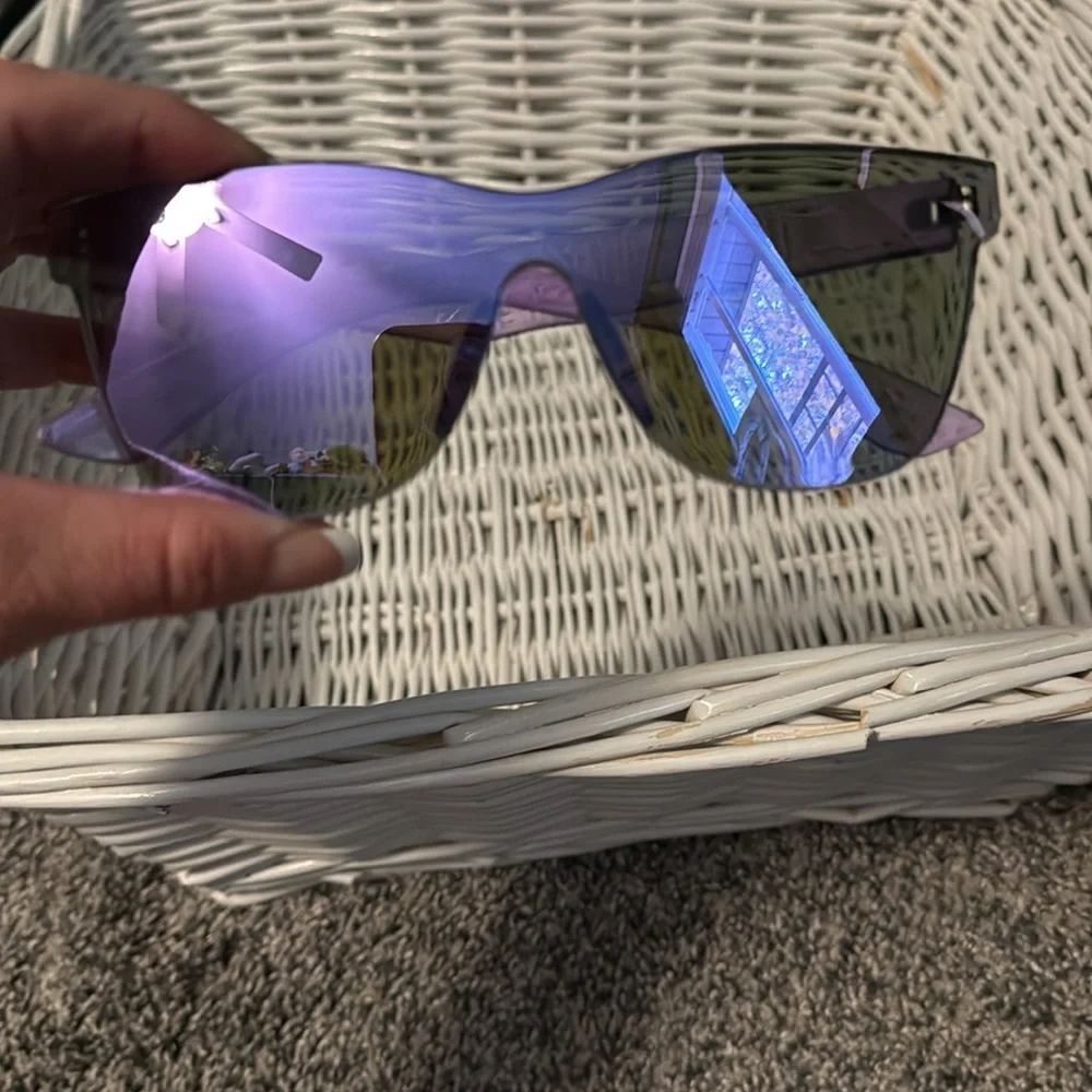 Purple Reflective Sunglasses
